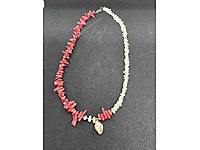 İnci Mercan Gümüş Kolye