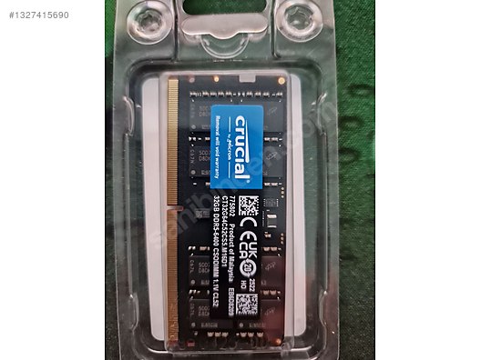 CRUCIAL 32GB 6400MHZ CL52 CT32G64C52CS5 DDR5 NOTEBOOK RAM