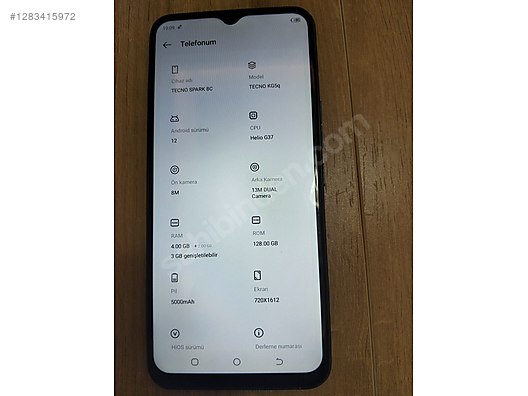 İkinci El ve Sıfır Alışveriş / Cep Telefonu & Aksesuar / Cep Telefonu / Tecno / Spark 8C