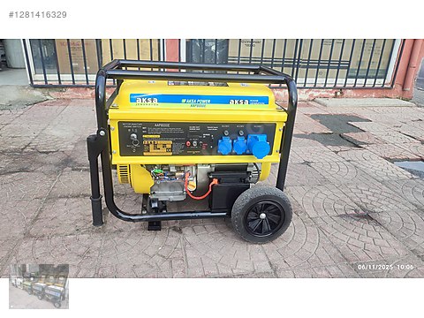 Kina様　オーダーページ　9/22 ORJİNAL(ÇAKMA DEĞİL) 8KVA AKSA JENERATÖR MARŞLI İPLİ 19 SAATTE