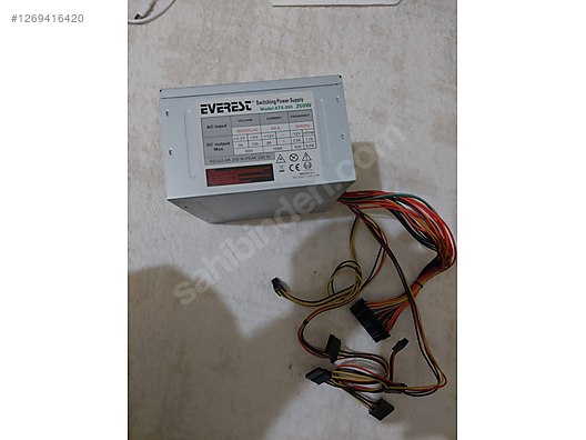 Everest 250w psu - Güç Kaynağı ve Tüm Masaüstü Bilgisayar Parçaları sahibinden.com'da