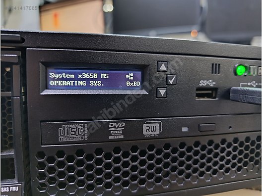 LENOVO X3650 M5 2X 2699 V4/88Ç/128GB RAM 16X 600 SAS 12Gb DİSK