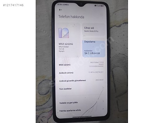 İkinci El ve Sıfır Alışveriş / Cep Telefonu & Aksesuar / Cep Telefonu / Xiaomi / Redmi Note 8 Pro