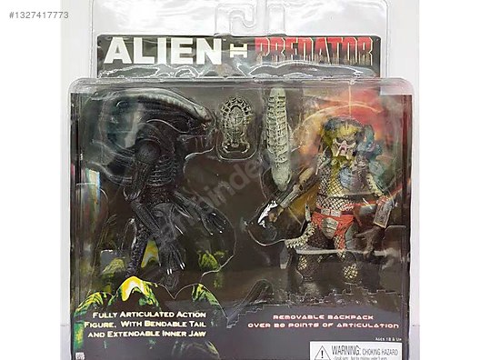 NECA Alien vs. Predator (AVP) Alien Warrior vs. Predator Actio