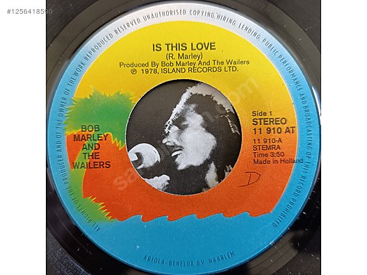 Reggae / Bob Marley & The Wailers - Is This Love - Plak - 45 RPM