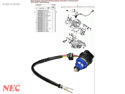パーツ sousuke Cars & SUVs / Ignition & Fuel / SUZUKİ SAMURAİ SAM 96 SJ413