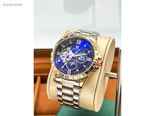 Other Brands / AOKULASIC Turbillon Lüks Full Otomatik Saat Altın