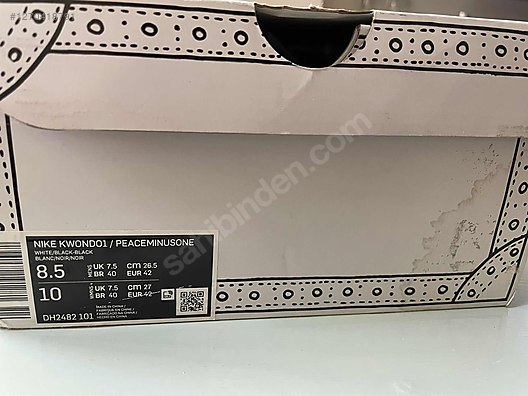 Nike x PEACEMINUSONE G-Dragon Kwondo 1 Black and White - Erkek