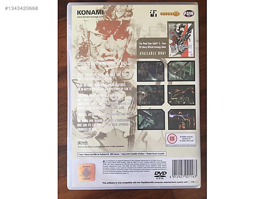PS2 Metal Gear Solid 2 Oyunu. Orijinal PAL sürümü. Çok temiz. on