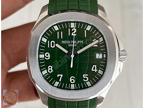 Patek Philippe / Patek Philippe Aquanaut 42mm Silver Yeşil Kadran
