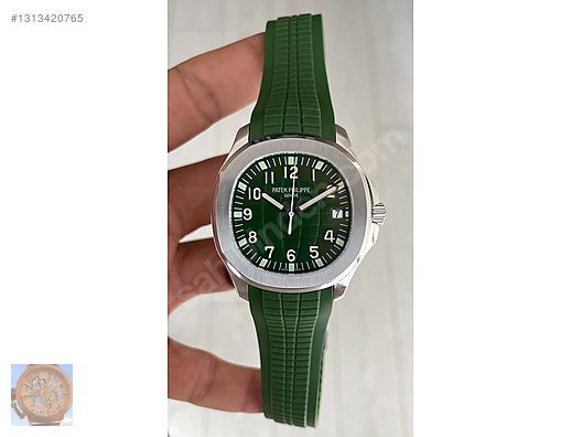 Patek Philippe / Patek Philippe Aquanaut 42mm Silver Yeşil Kadran