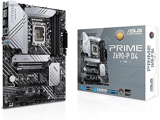 【週末価格 セット品】ASUS Z690 + i7-13700K + SSD Asus Prime Z690-P Wi-Fi D4 Intel LGA1700 DDR4 ATX Anakart