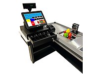 MICROSER M40 #BARKOD SİSTEMİ KASA ALTI MARKET MASASI DAHİL SET #1060421343