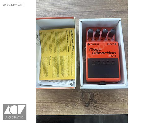 Boss mega distortion MD-2 (sıfır kondüsyon) - Efekt Pedalı ve