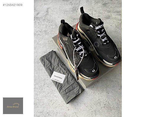 Balenciaga Triple S Siyah Kırmızı - Erkek Spor Ayakkabı Modelleri