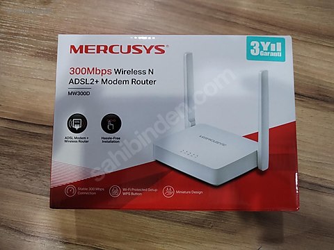 MERCUSYS 300Mbps ADSL+ MODEM ROUTER (2.El) sahibinden.comda - 1209422005