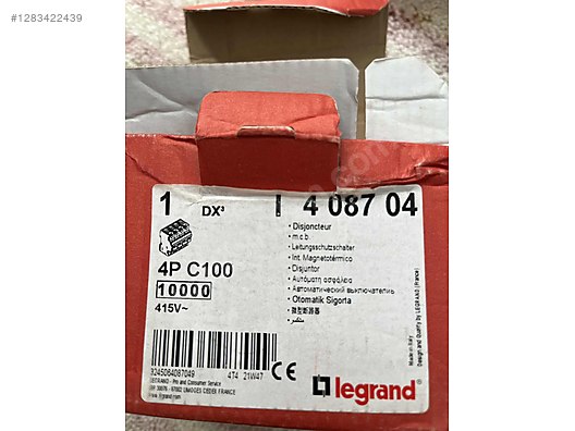 Legrand Sigorta 100 amper - Sigorta ve Yapı Malzemeleri sahibinden.com'da