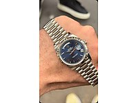 ROLEX Day-Date silver mavi