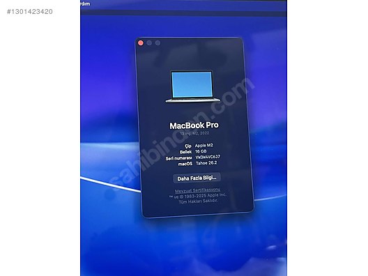 Apple Macbook / MacBook Pro M2 16 GB RAM 512 GB SSD Çiziksiz Temiz ...