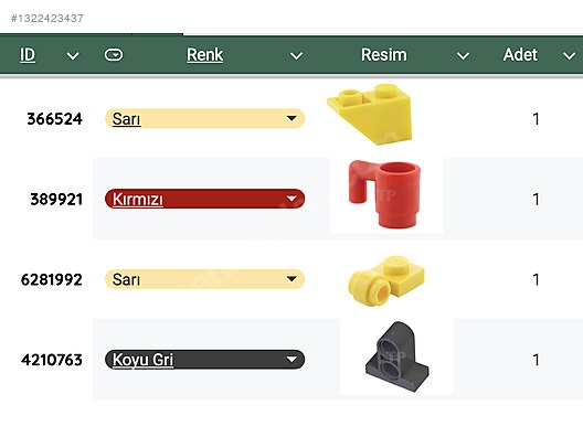 Lego Racers 8143 Ferrari F430 Challange 690 Parca sahibinden.comda
