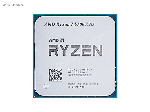 AMD Ryzen 7 5700X3D tray işlemci sahibinden.comda - 1320423674