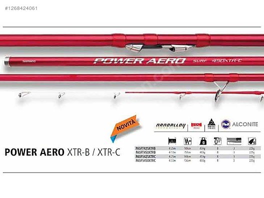 Kamış & Aksesuarlar / Shimano Power Aero Surf XTR-C 425cm 225gr