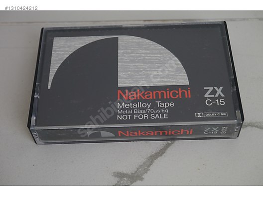 NAKAMICHI ZX-15 cassette tape. - Müzik Kasetleri Alışverişte İlk