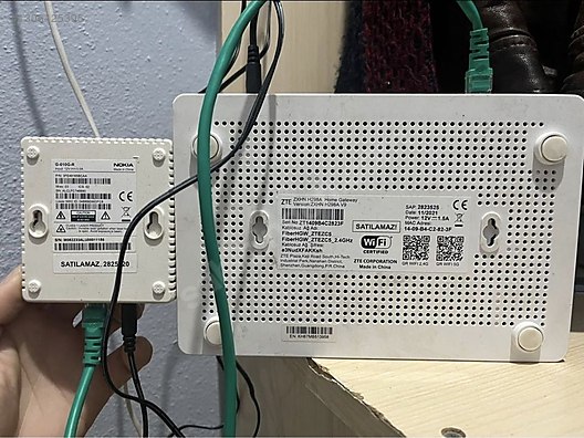 turktelekom zte zxhn h298a Fiber Modem gpon sahibinden.comda