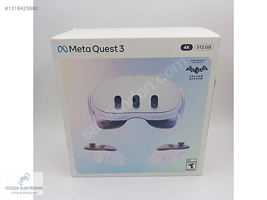 Meta Quest 3 512 GB VR KAPALI KUTU SIFIR ÜRÜN GÖZDE ELEKTRONİK