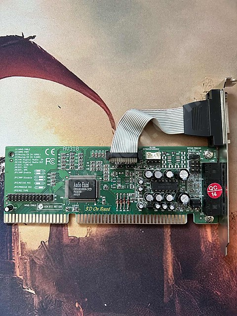 Audio Excel 3D Retro ses kartı ISA Slot 16 bit Ses Kartı