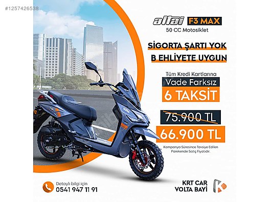 Altai f3 max 50 cc yeni model yeni tarz kampayanlı fiyat #1257426538