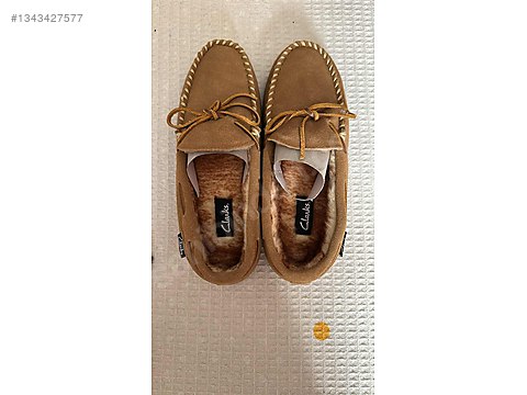 Clarks Erkek Hakiki Süet Trapper Moc Terlik Kutulu 42 Numara on