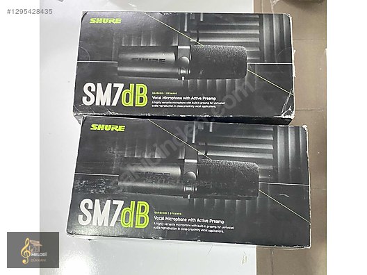 Shure SM7DB Dahili Preampli Podcast Mikrofon sahibinden.comda