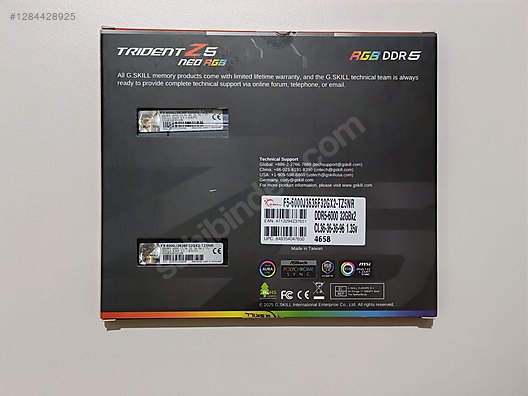 GSKILL 64GB (2x32GB) Trident Z5 Neo RGB DDR5 6000Mhz CL36 RAM
