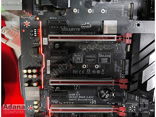 Masaüstü Bilgisayar - Anakart GIGABYTE Z170X-Gaming 5 Intel Z170 Soket 1151 DDR4 3466MHz(OC) Anakart Anakart