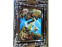 kilim dokuma ahşap çarciveli tablo