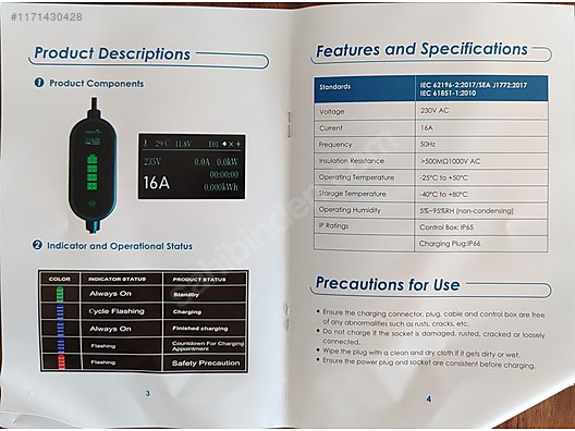 Otomobil Arazi Arac Elektronik Kw Ta Nabilir Elektrikli