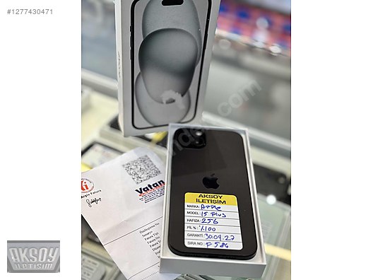 Resim Apple iPhone 15 Plus İkinci El TR | 256 GB | Siyah 