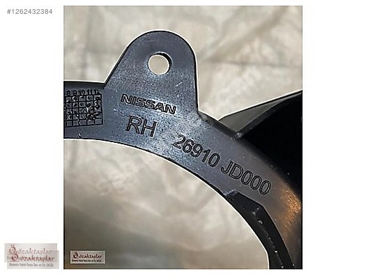 NİSSAN QASHQAİ 10-13' SAĞ SİS ÇERÇEVESİ VE YUVASI 62256-BR03A