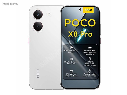 512 GB Beyaz Xiaomi Poco X8 Pro Cep Telefonu - 1316433497