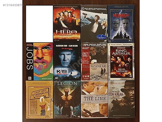 映画dvdまとめ売り（旧式ケース223枚） TEK DİSKLİ KARTON KILIFLI DVD FİLMLER (FİYAT SORUNUZ) - Yabancı
