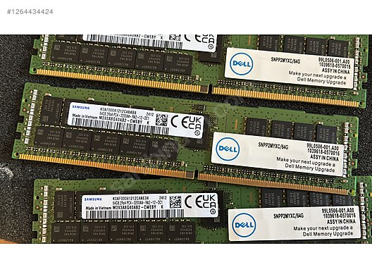 サーバー ワークステーション 64GB Samsung M393A2G40EB1 SAMSUNG 64GB 2RX4 PC4-3200AA-RA2-12-DC1 SUNUCU RAM (M393A8G40AB2