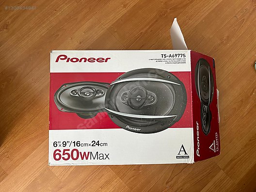 Pioneer TS-A6977S 650W Oval Oto Hoparlör+Siyah Yükseltme Kabini