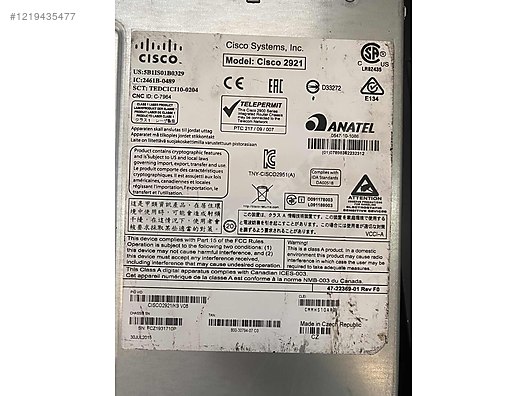 Cisco 2921/K9 V08 Router SIFIR - Router ilanları uygun fiyatlarıyla sahibinden.com'da