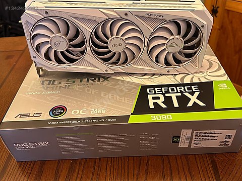 ASUS ROG STRİX RTX 3090 24GB WHİTE EDİTİON Nvidia rtx3090