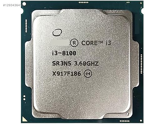 Intel Core i3-8100 3.60GHz 6MB Soket 1151 İşlemci sahibinden.comda