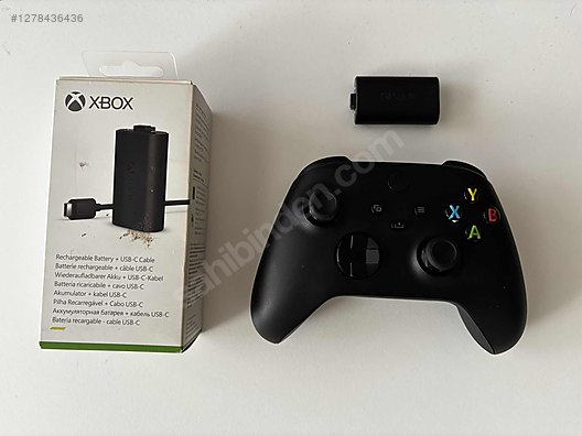 XBOX WİRELESS CONTROLLER + ŞARJ EDİLEBİLİR BATARYA - Kablosuz Microsoft Xbox Oyun Kolu (Gamepad & Joystick)