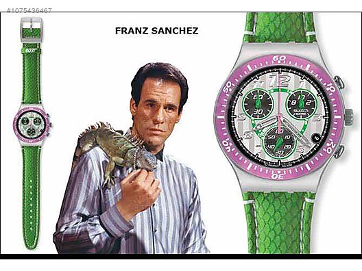 Swatch / Ultra nadir, yeni kordon Swatch 007 Franz Sanchez YCS512