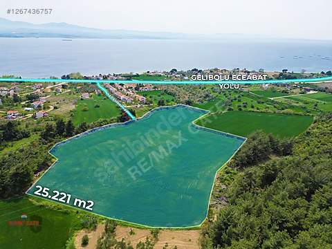 Gelibolu Pazarlı 'da Turizm + Konut İmarlı 25.221m² Arsa