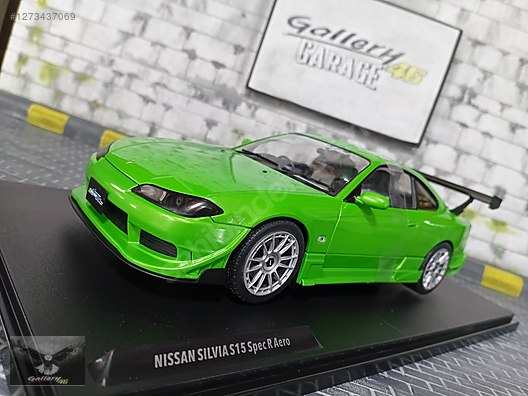 ミニカー Nissan Silvia S15 Spec R Aero 1/18Green Nissan Silvia S15